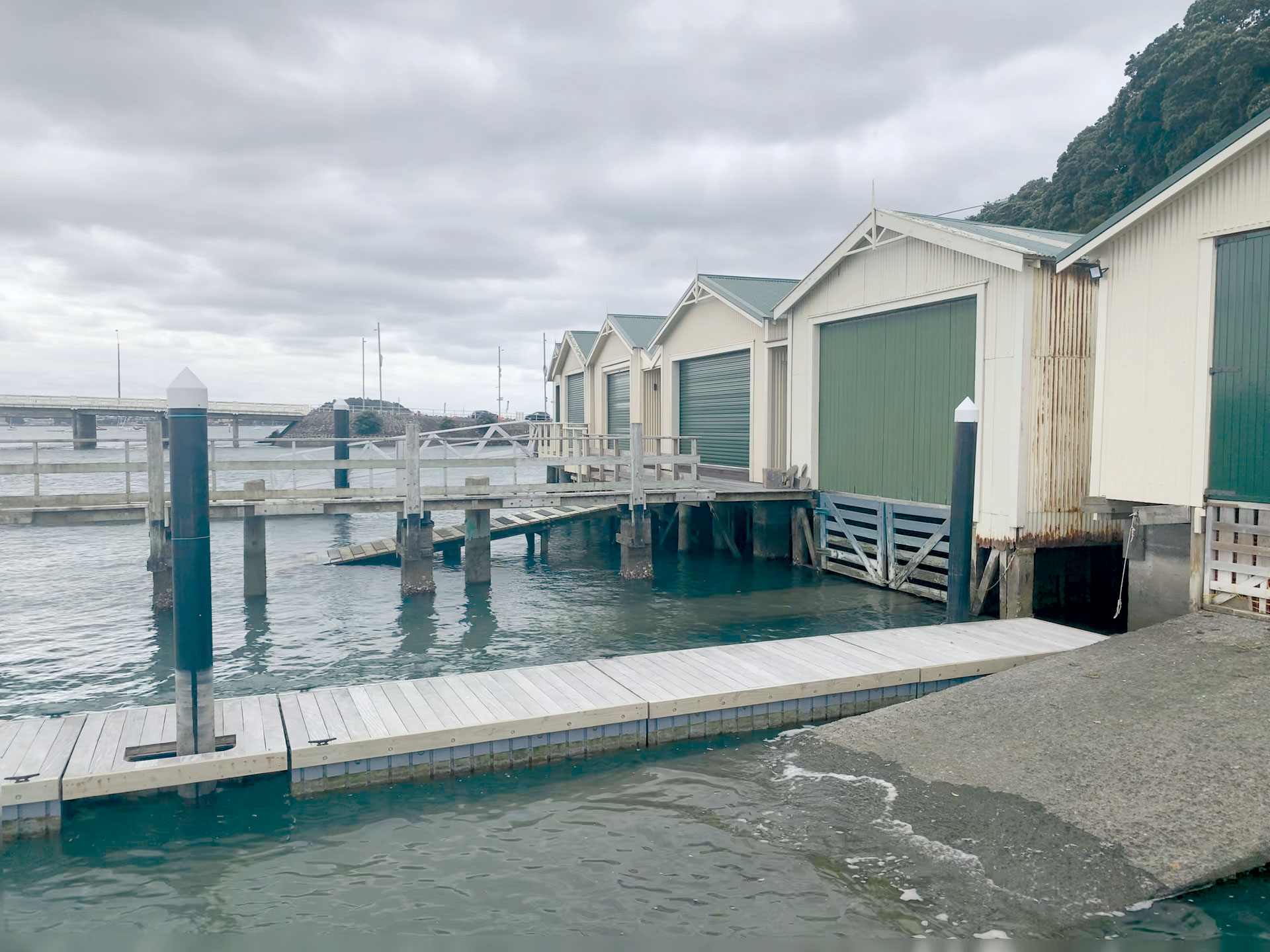 Ngapipi road boat sheds